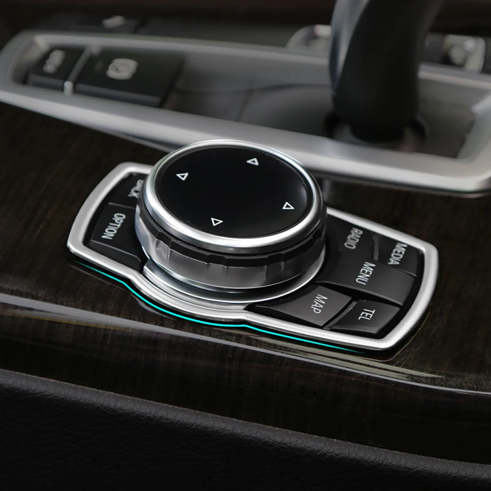 Embellecedor de botonera multimedia en acero inox. BMW X1/X3/X5/X6
