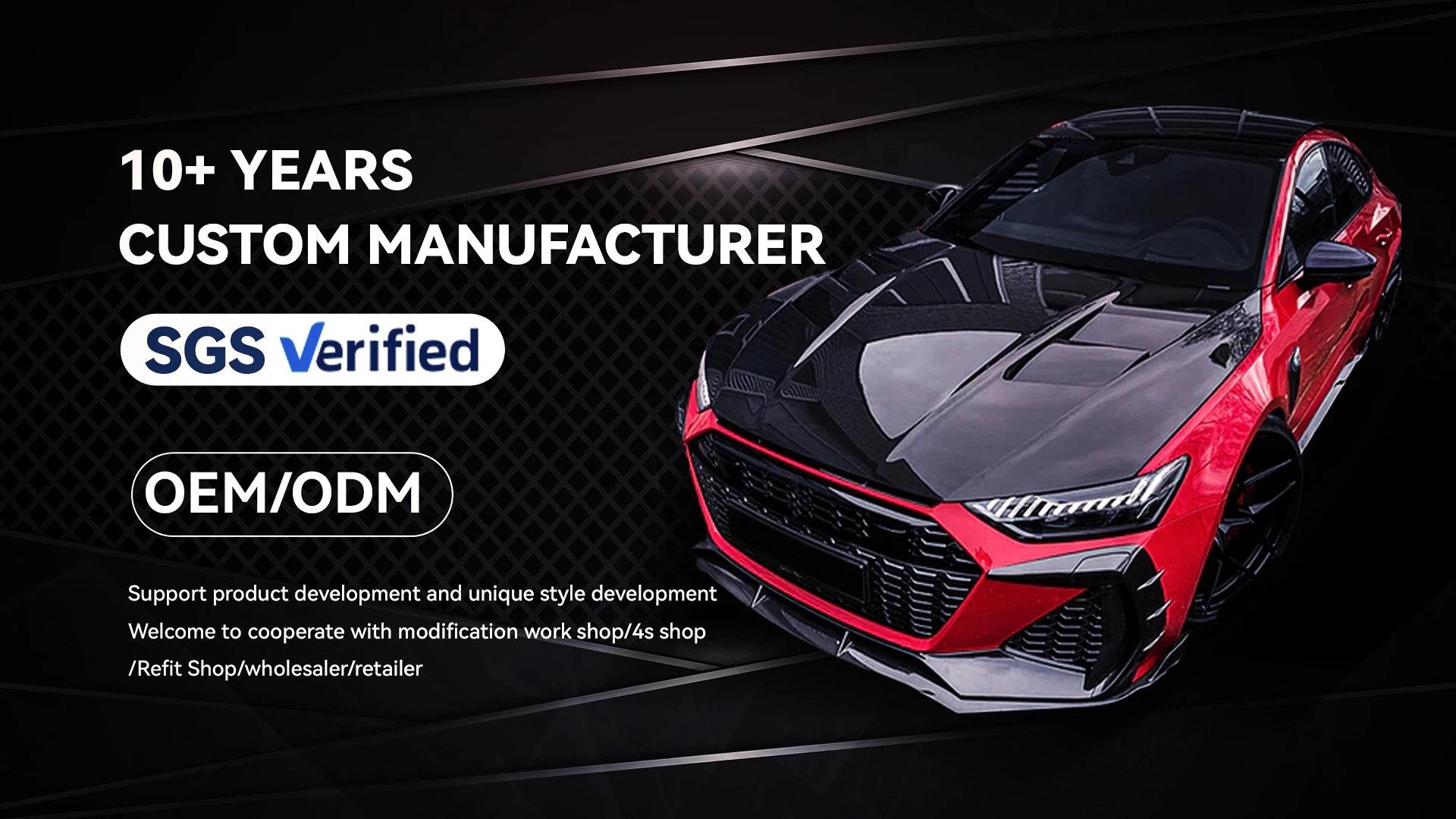 Capó de fibra de carbono estilo 003 para Mustang