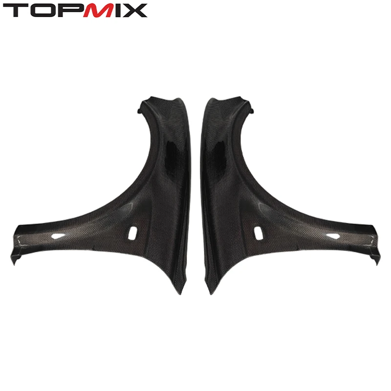 Guardabarros de fibra de carbono para Honda Civic EG vista frontal