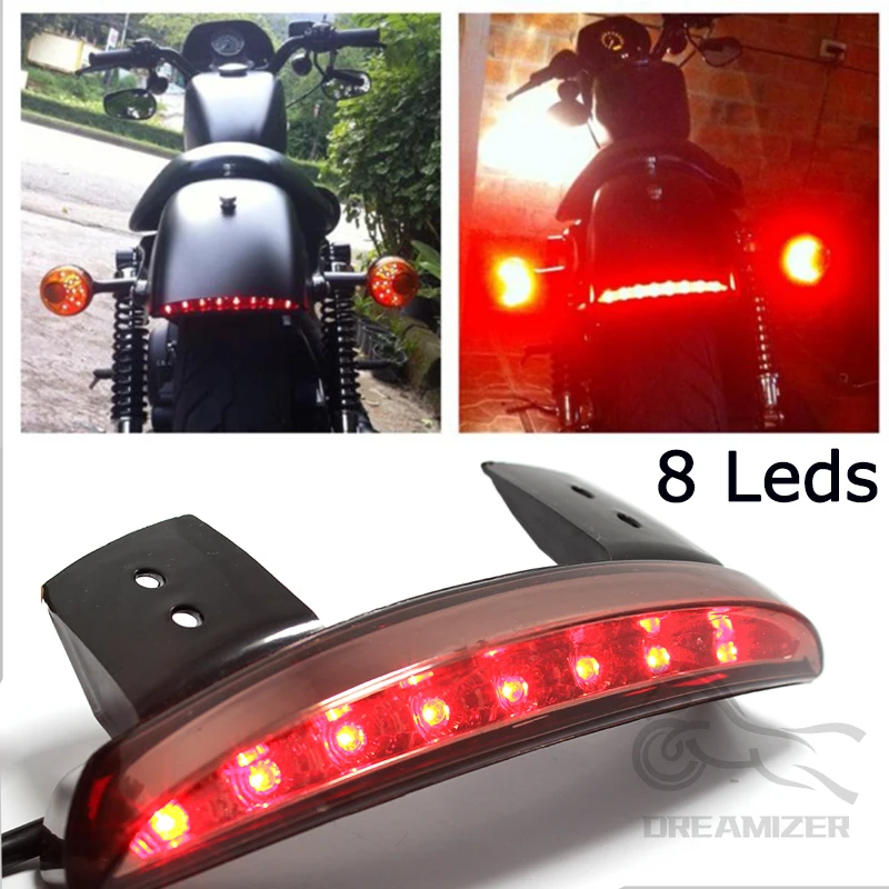 Guardabarros trasero con luz de freno LED – Harley Sportster 883 1200 - imagen 5