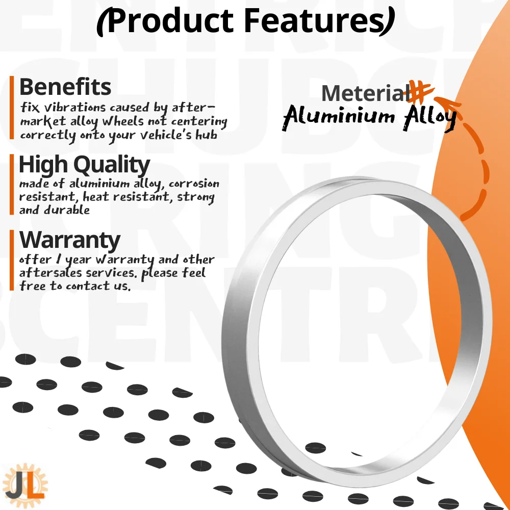 Anillos centrales de buje 100.1-67.1 Anillo de cubo central de rueda Espaciador de orificio Aleación de aluminio Cantidad (4) - imagen 2