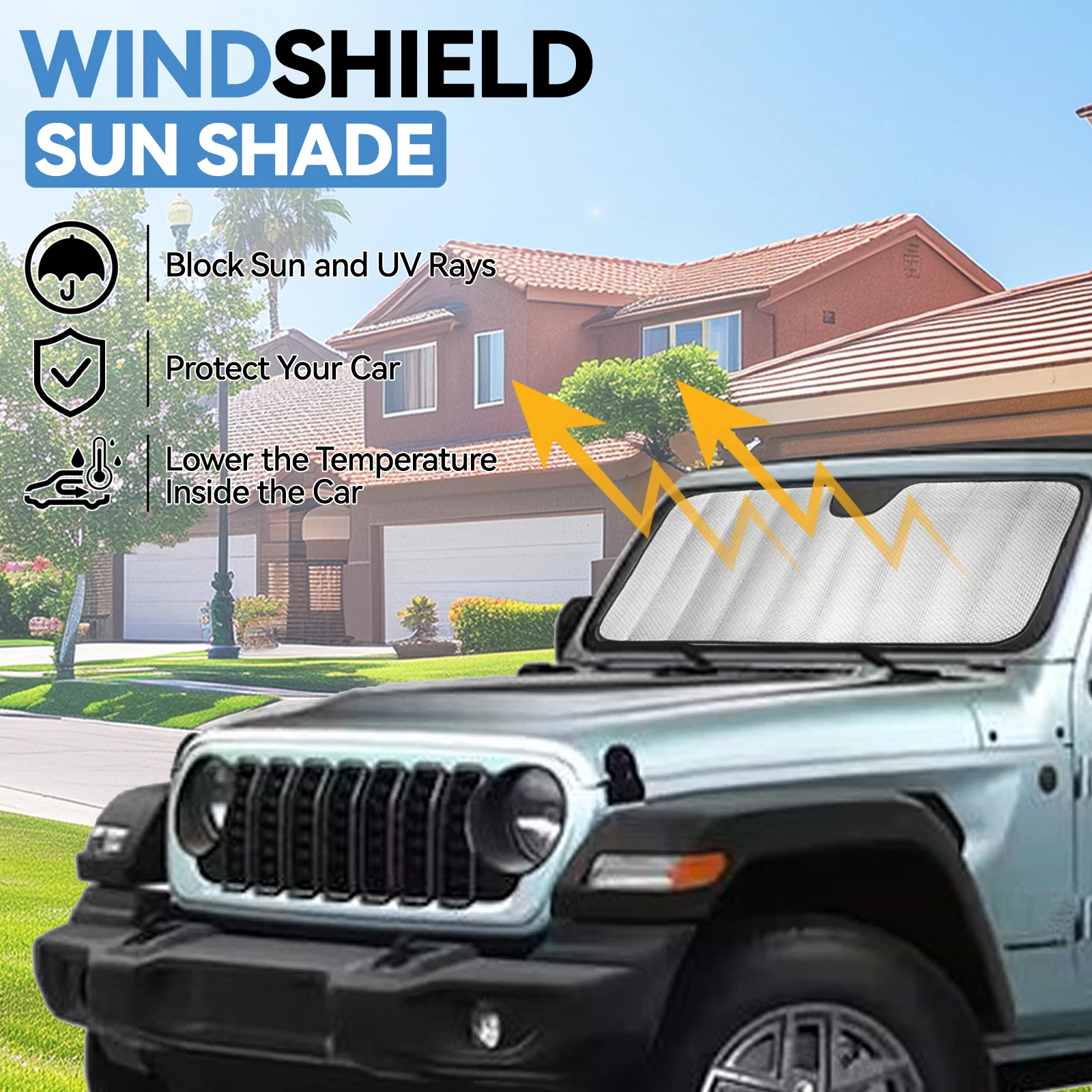 Parasol plegable parabrisas Jeep Wrangler JL 2024-2025 - imagen 5