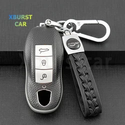 Funda cuero TPU llave Porsche Cayenne Panamera Macan 911 Boxster