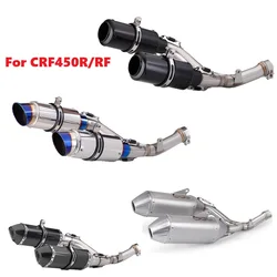 Silenciador de escape inoxidable doble orificio – Honda CRF 450R 450RX