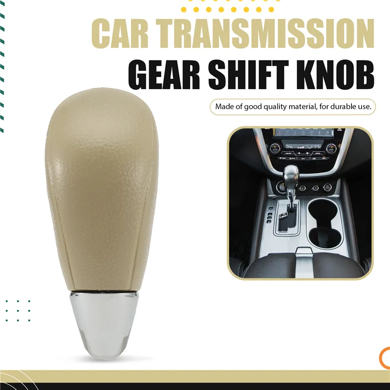 Pomo palanca de cambios beige para Nissan Murano - imagen 4
