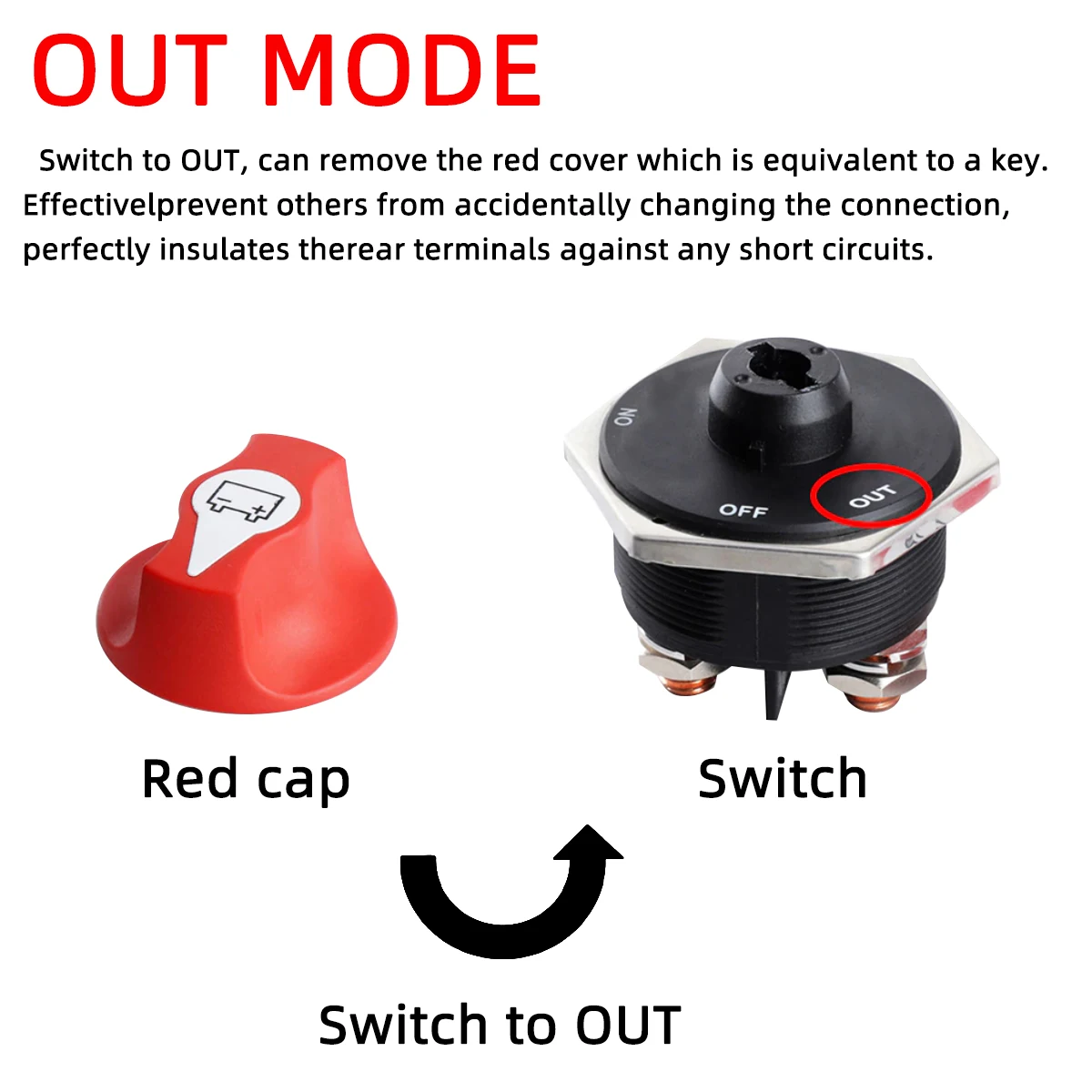 Aislador de batería 12V-32V para coche y moto – interruptor de corte rally - imagen 3