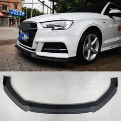 Kit barbilla delantero para Audi A3/S3 2017-2019 - PP negro mate