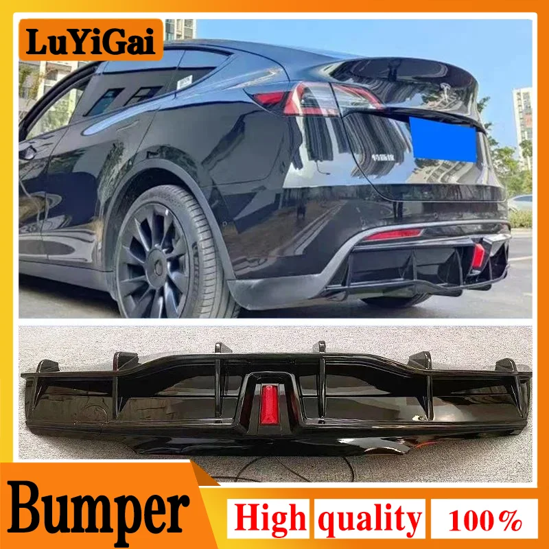 Faldón trasero Tesla Model Y y Model 3 fibra de carbono - imagen 3