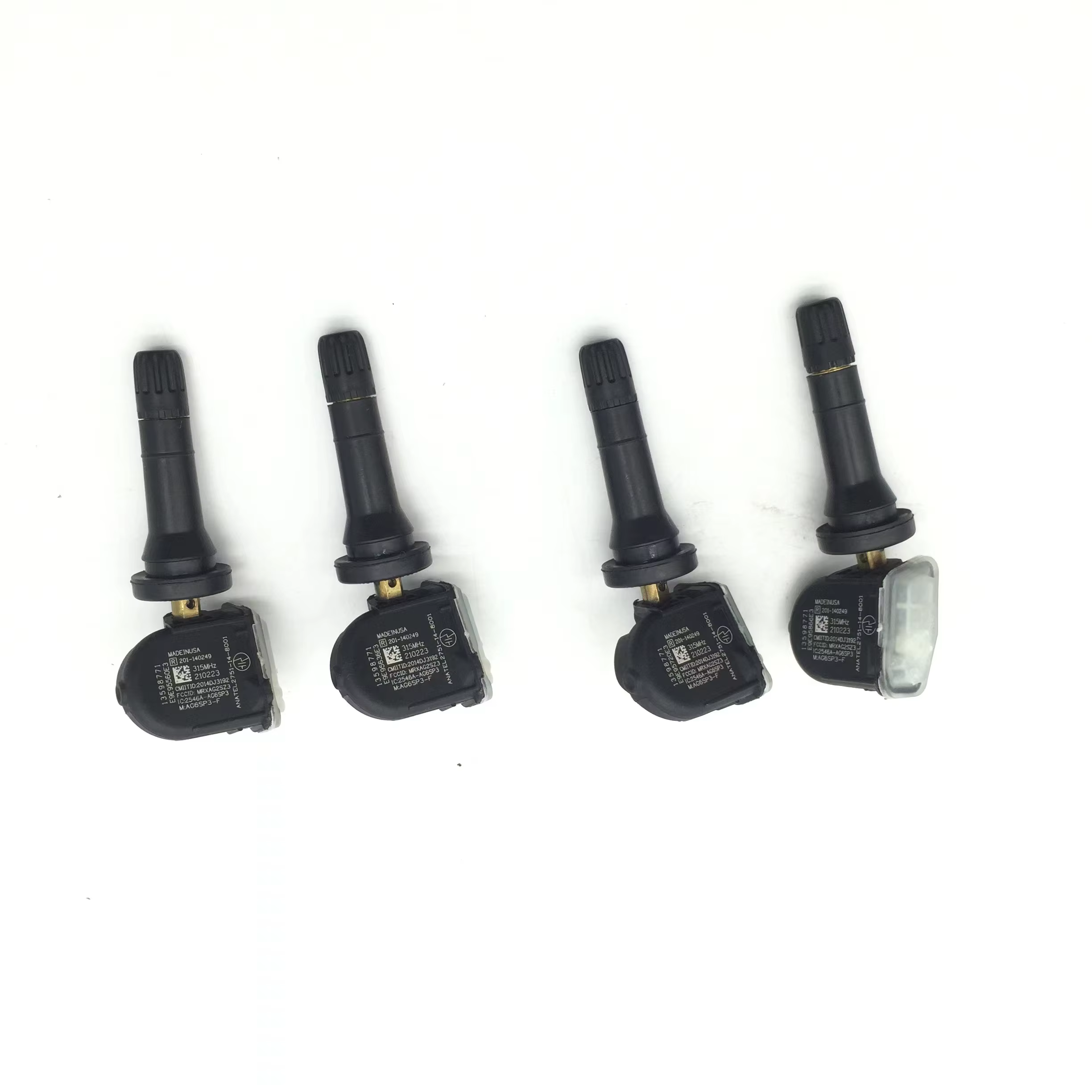 Detalle de sensores TPMS de repuesto