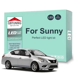 Bombillas LED para interior Nissan Sunny 2012-2024