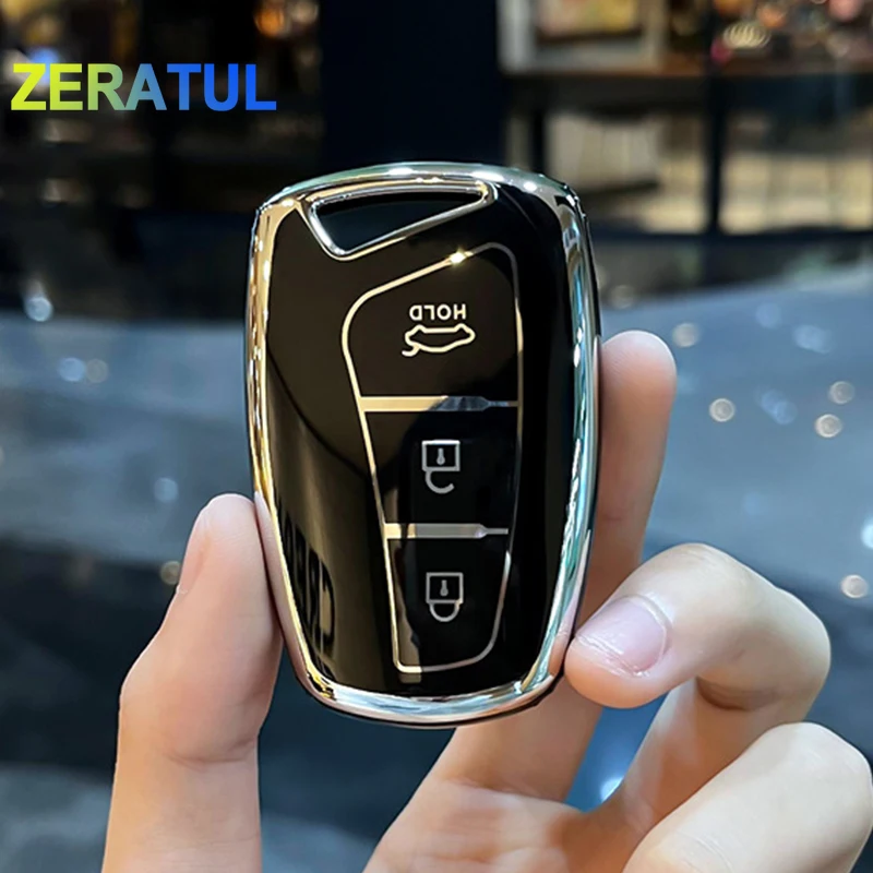 Funda TPU para llave de Hyundai Santa Fe Sport, Equus y Genesis G80