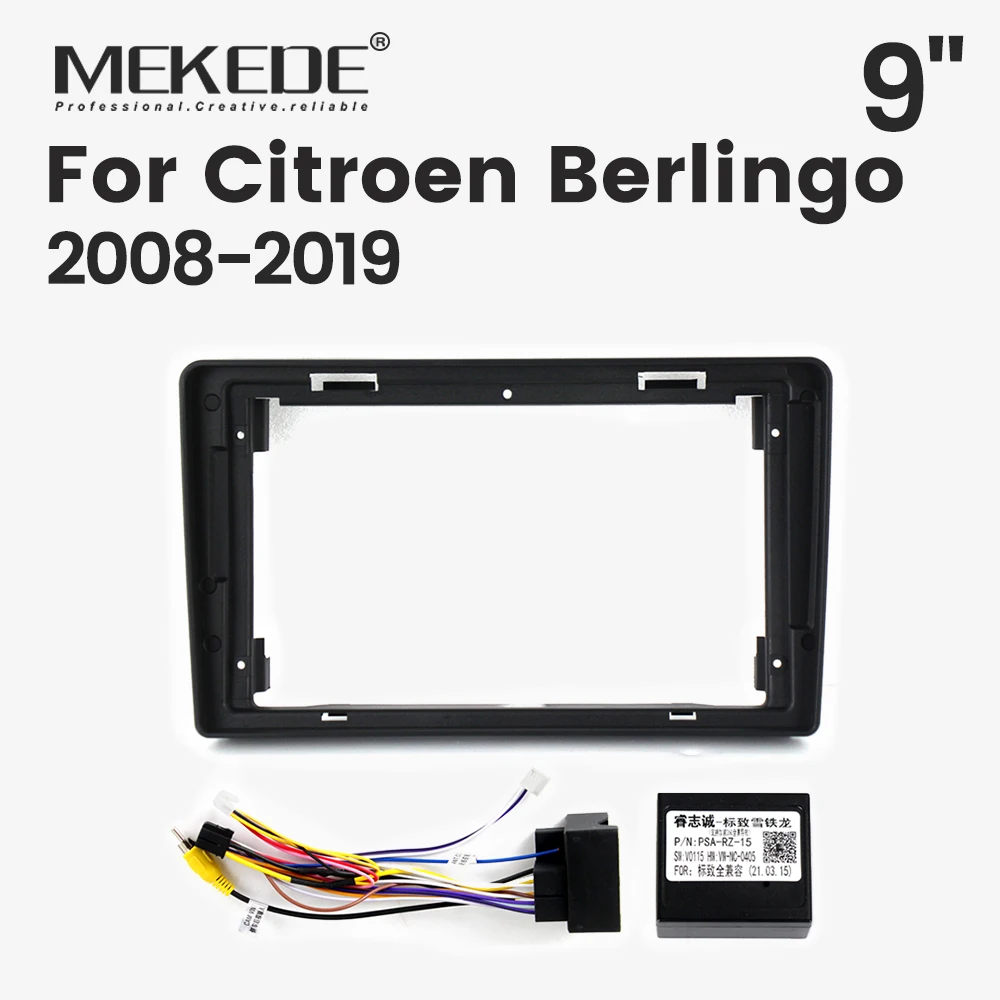 Marco autoradio 9" compatible Citroen Berlingo 2008-2019