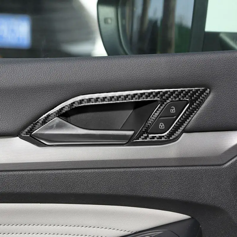 Embellecedor de maneta interior de carbono para VW Golf 8 GTI