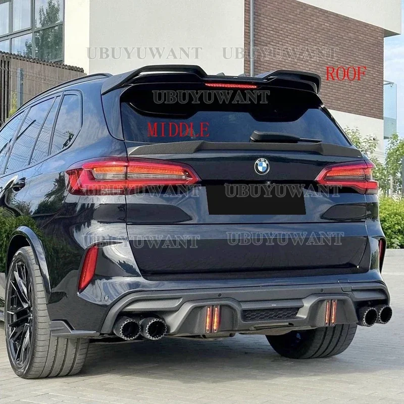 Alerón trasero de carbono para BMW X5M F95 2019-2024 - techo y medio - imagen 3