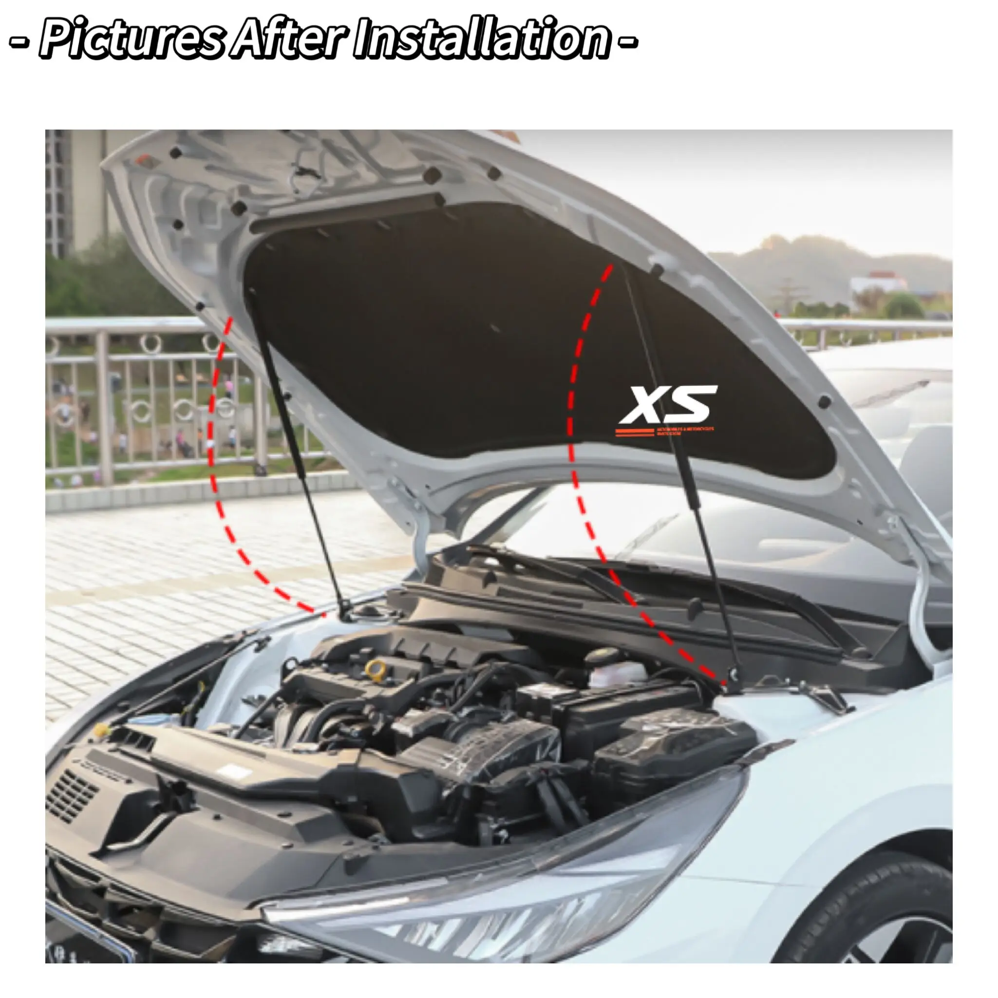 Amortiguador de capó Hyundai Elantra/Avante CN7 2020-2024 - imagen 2
