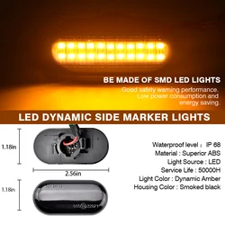 Luces LED intermitente dinámico con señal para Renault, Dacia y Smart