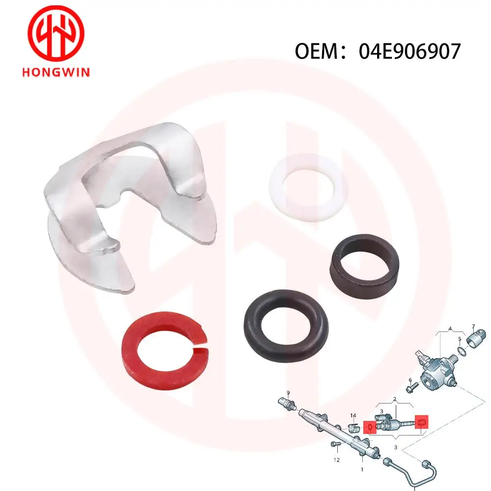 Juntas de inyector 04E906907 para VW Golf VII y Skoda Fabia