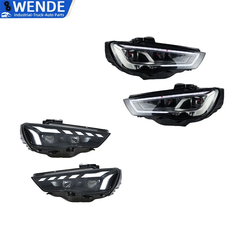 Vista del conjunto de lente de proyector y acabado para Audi A3