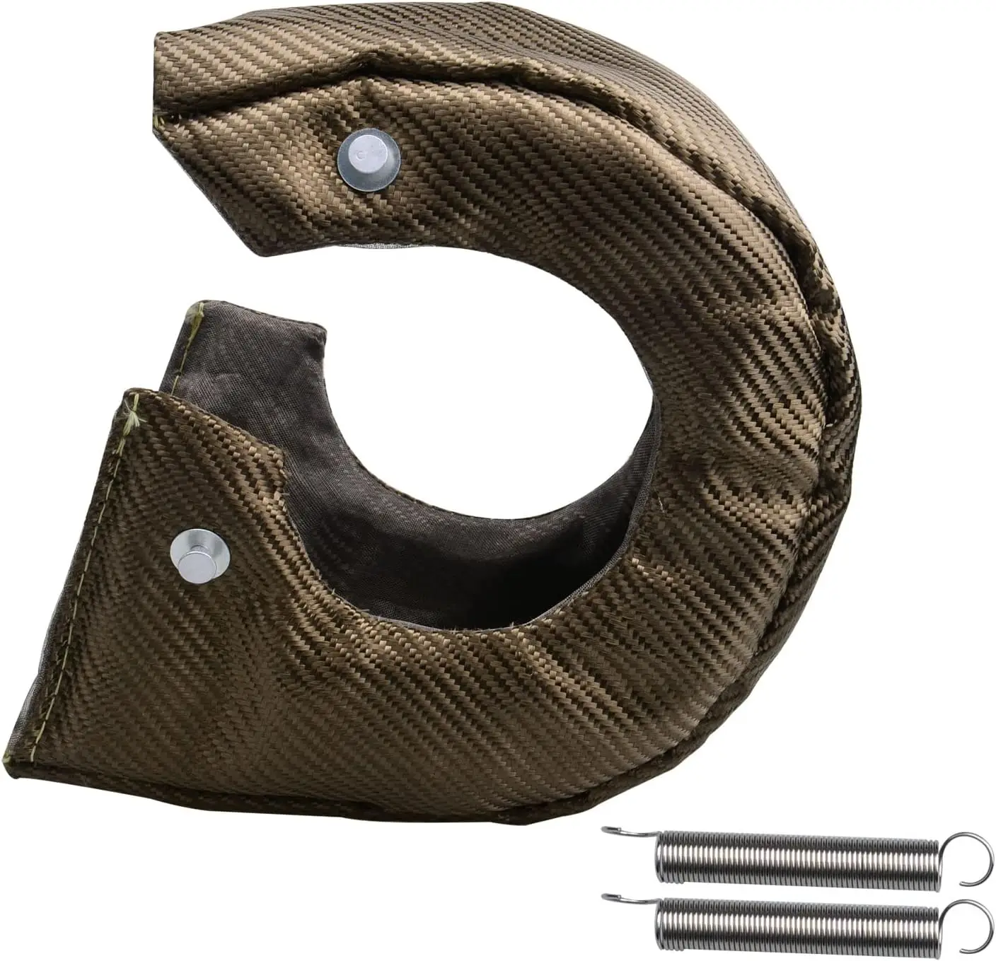 Manta térmica de titanio instalada sobre un turbocompresor