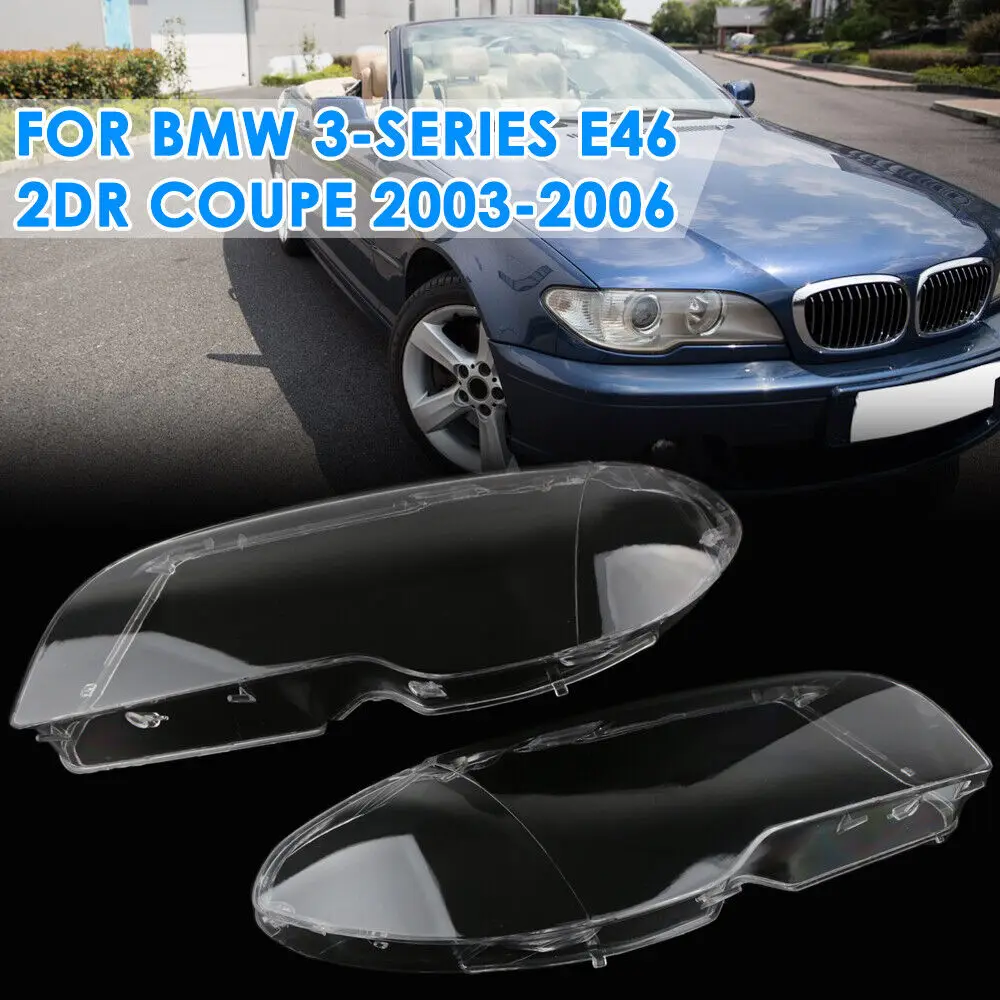 Lente de faro BMW Serie 3 E46 Coupe 325 330 transparente 2003-2006