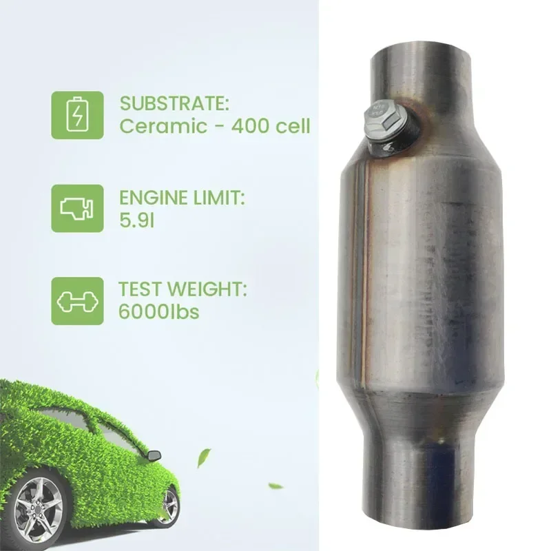 Catalizador universal de alto flujo de 400 celdas en acero inoxidable - imagen 3