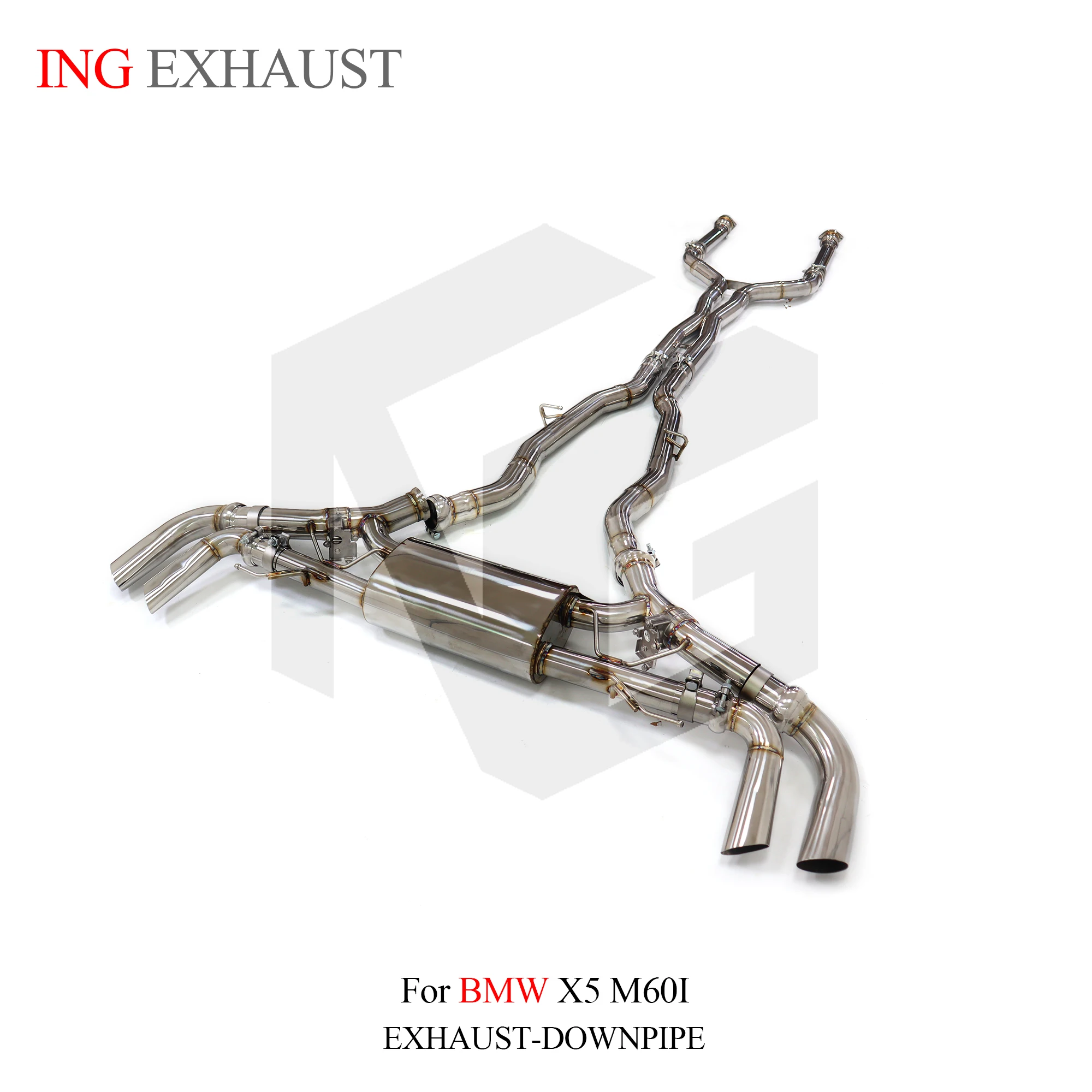 ING-válvula eléctrica de escape SS304, Catback para BMW x5 G06 M60i 4,4 T S68, sistema de accesorios de tubo silenciador deportivo con Control remoto - imagen 2