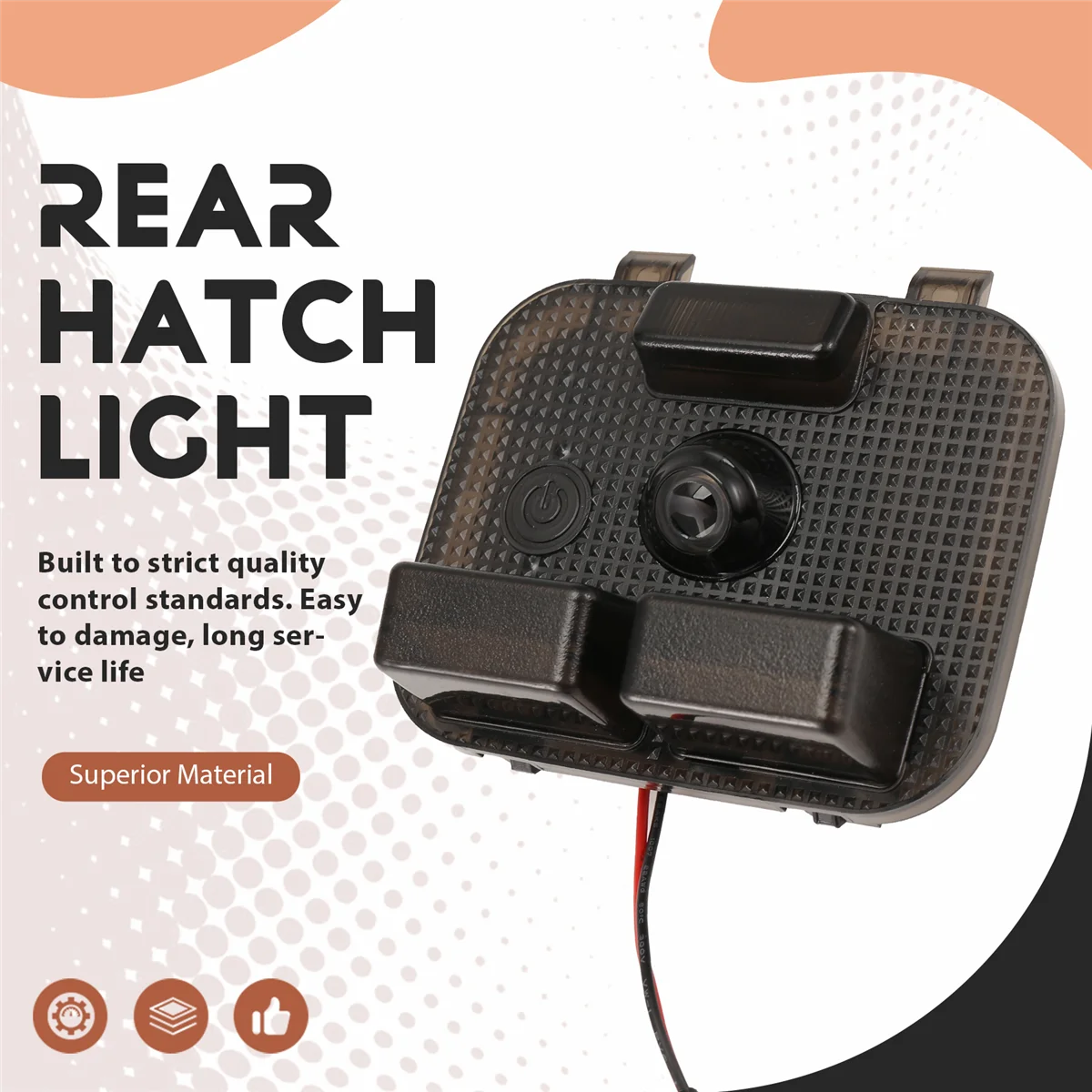 Luz roja para portón trasero y maletero del coche