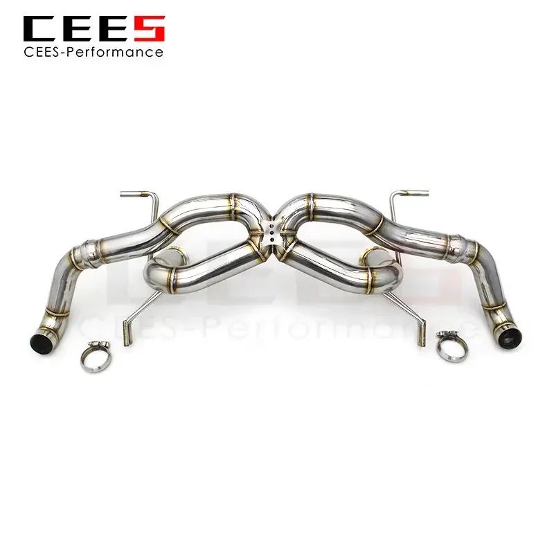 Escape cat-back inoxidable Cees As para Audi R8 V10 5.2 - imagen 2