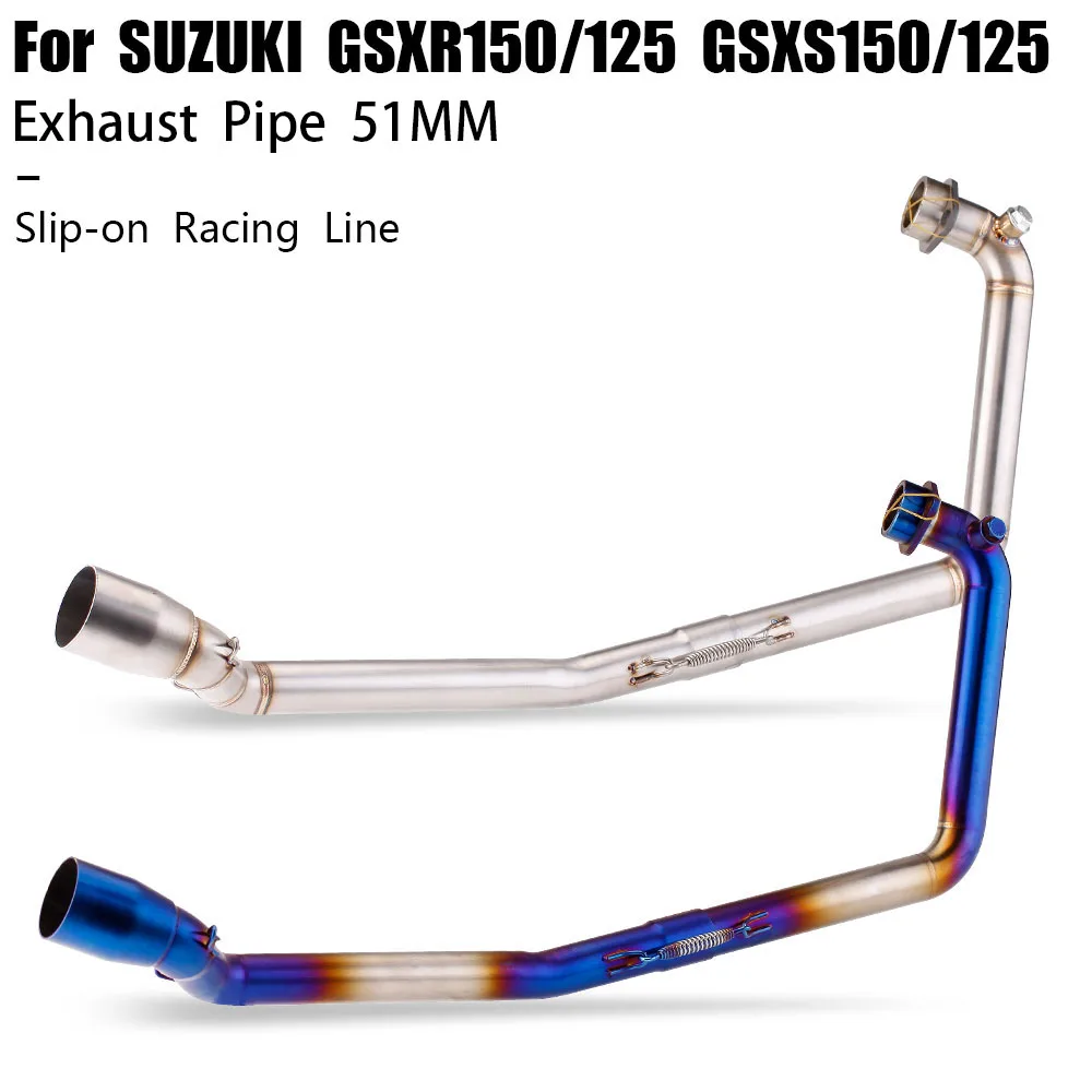 Tubo de escape acero inoxidable Suzuki GSXR/GSXS 125-150 2017-2024 - imagen 5