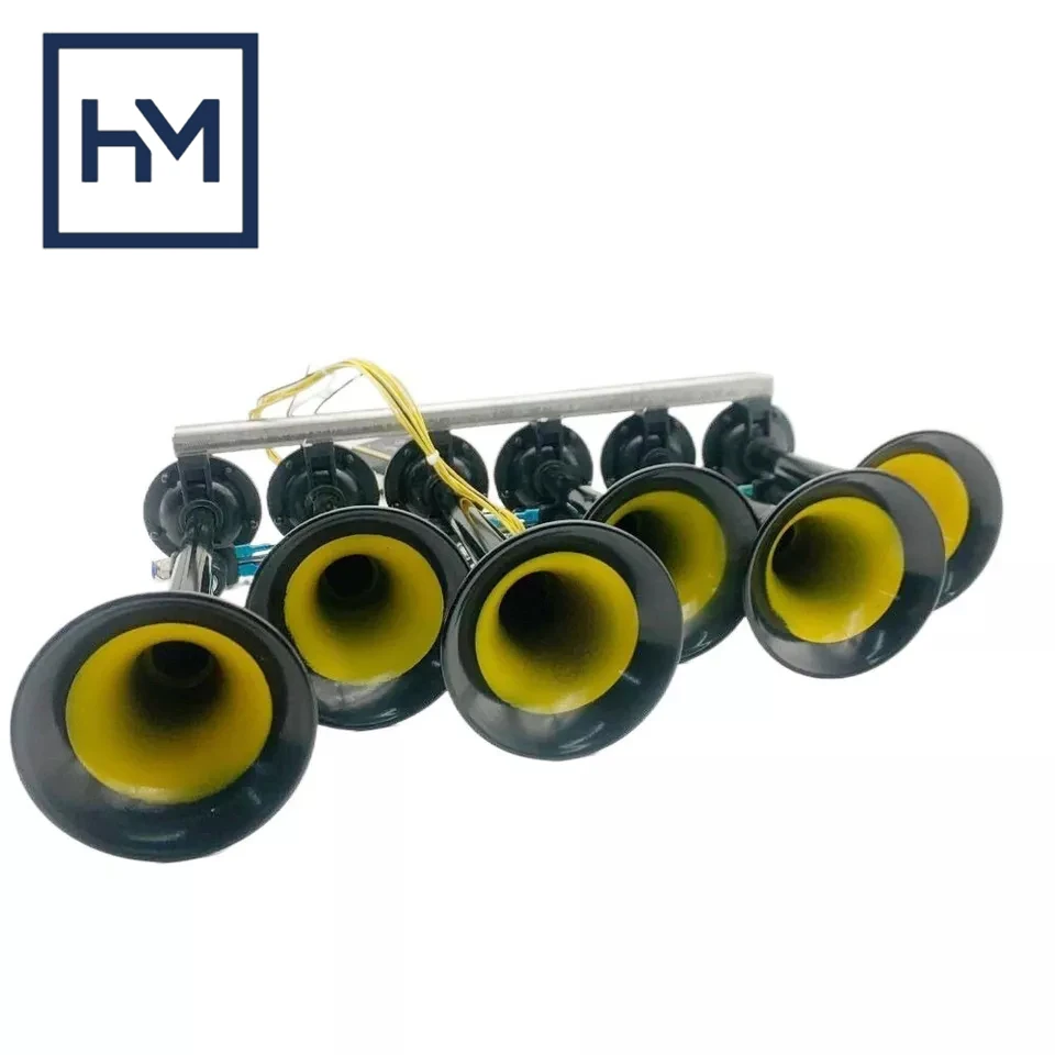 Bocina de aire BASURI 12/24 V para camión – 130 dB
