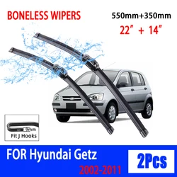 Escobillas limpiaparabrisas planas tipo U para Hyundai Getz 2002-2011