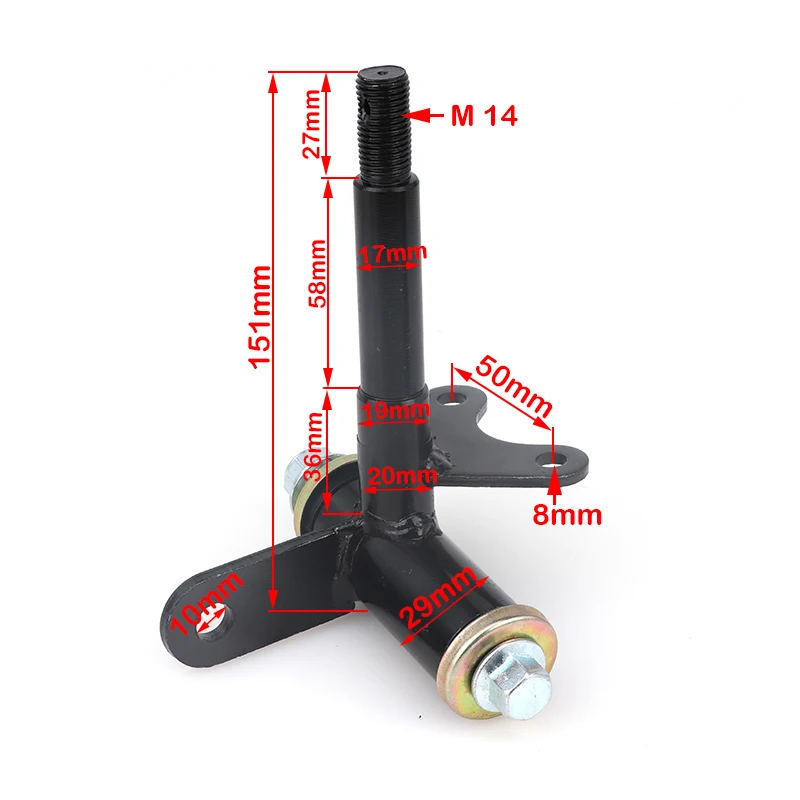 husillos dirección 4 pernos con freno disco 108mm – ATV UTV Buggy - imagen 4