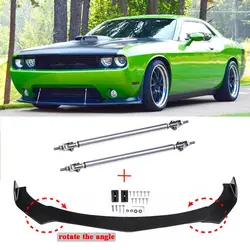 Alerón divisor frontal Dodge Challenger SRT – Kit tuning con varillas puntal