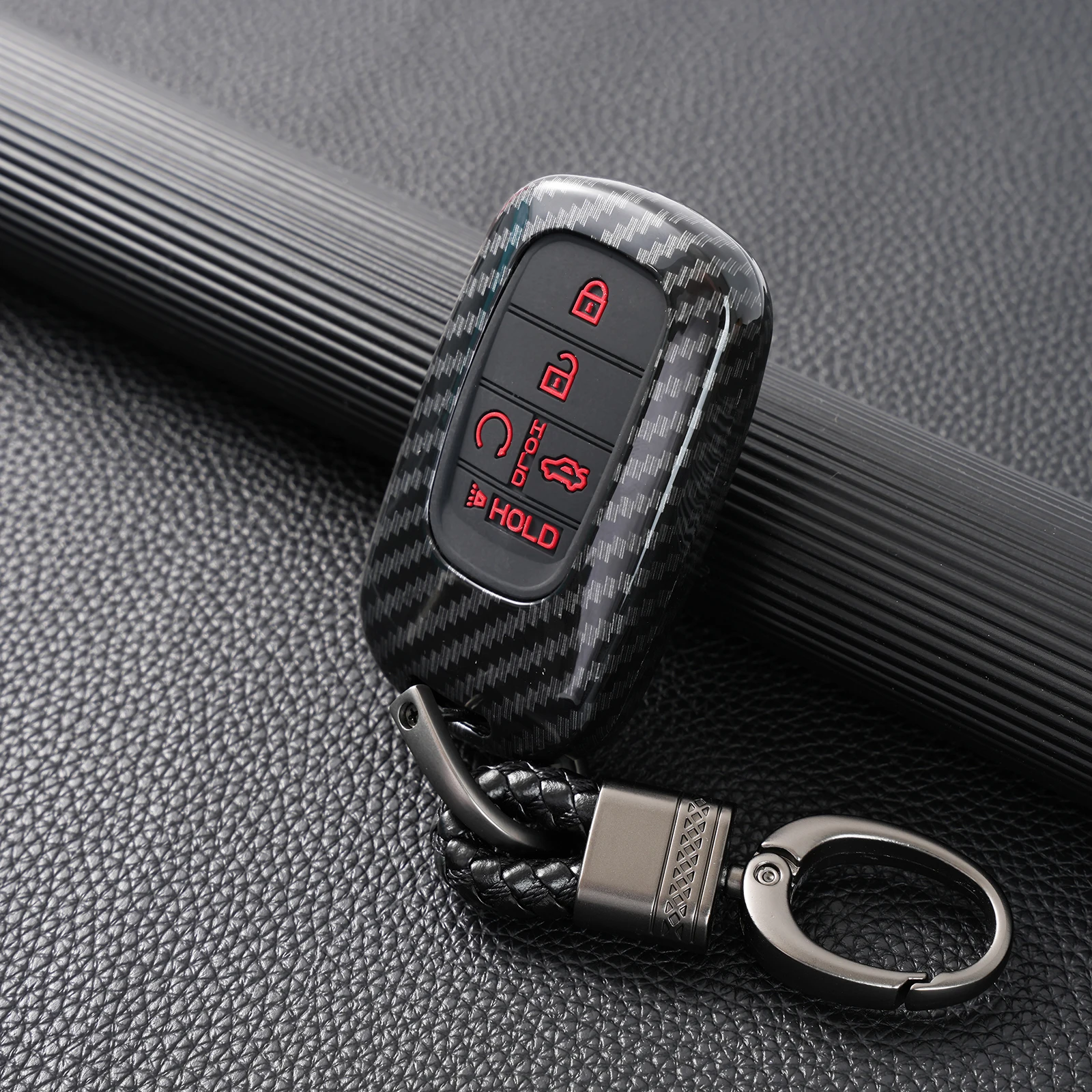 Funda fibra carbono llave coche Honda Civic Accord Pilot HR-V CR-V - imagen 3
