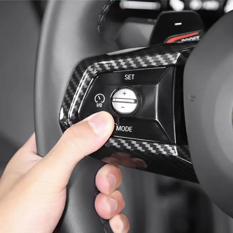 Moldura de volante ABS efecto carbono para BMW Serie 5 G60 - imagen 3