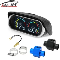 Voltímetro y medidor temperatura del agua con sensor NPT – coche