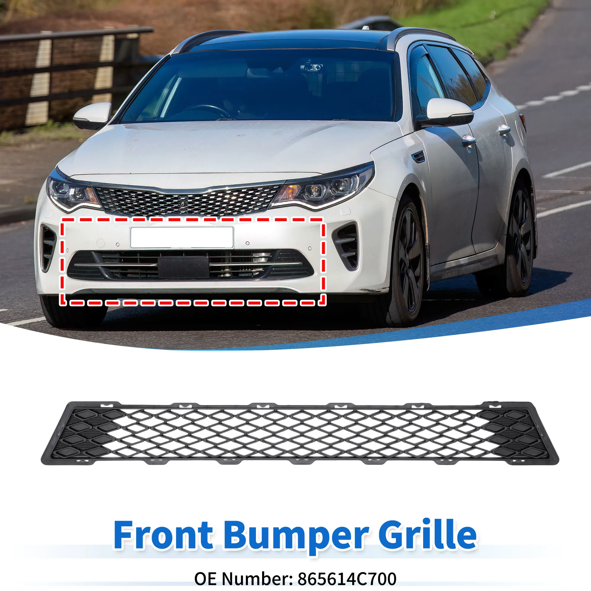 Rejilla inferior de parachoques delantero Kia Optima 2015 UXCELL