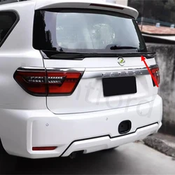 Alerón de techo trasero Nissan Patrol Y62 ABS blanco y negro
