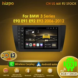 Autoradio Android 13 Hizpo BMW Serie 3 E90-E93 2006-2012 GPS
