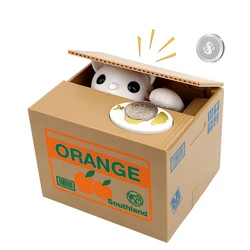 Hucha electrónica infantil con gato panda y ahorro automático