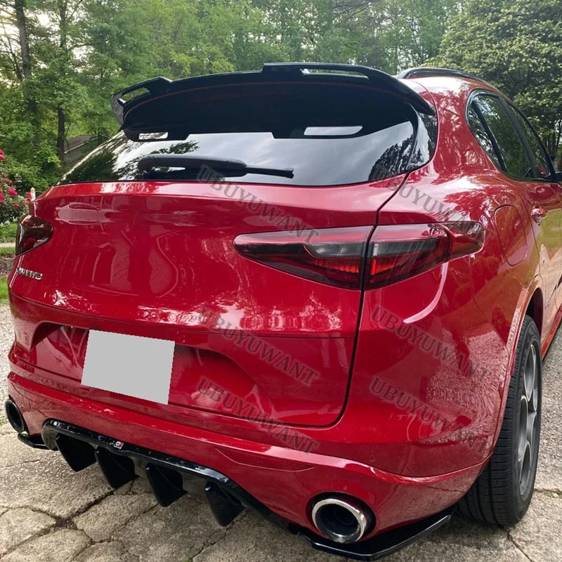 Alerón de techo negro brillante para Alfa Romeo Stelvio (2017+) - imagen 2