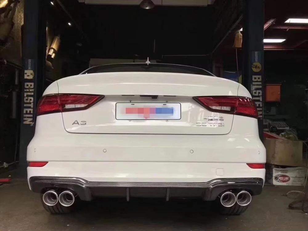 Kit difusor trasero fibra carbono estilo R – Audi S3 Sedan 2017-18 - imagen 5