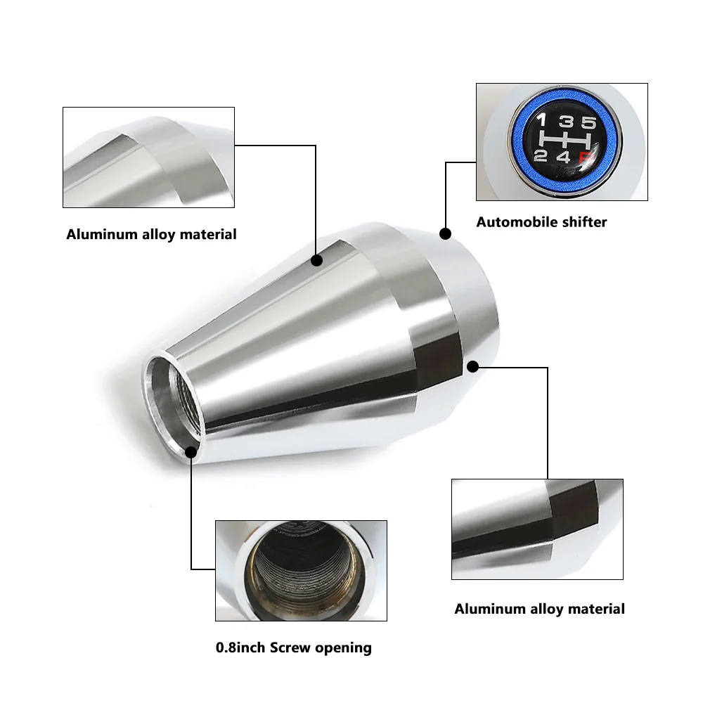 Pomo de cambio de aluminio 5 velocidades Toyota GR86 y Subaru BRZ - imagen 4