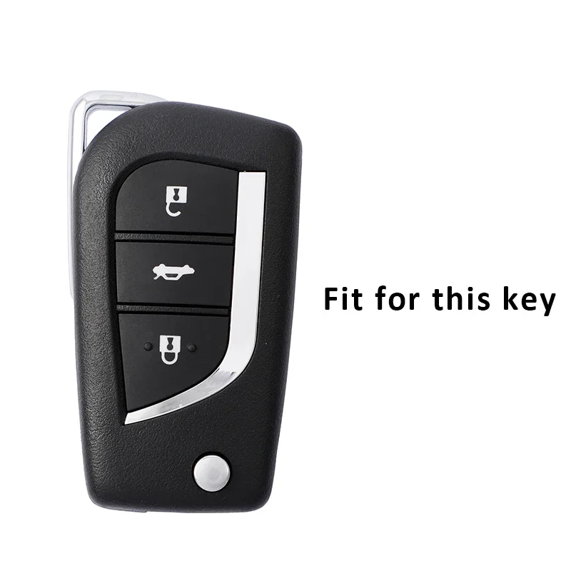 Funda de llave Toyota de TPU efecto cuero – Auris, Yaris y RAV4 - imagen 2
