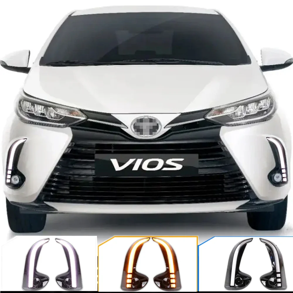 Luces diurnas LED con intermitente dinámico para Toyota Yaris y Vios - imagen 4