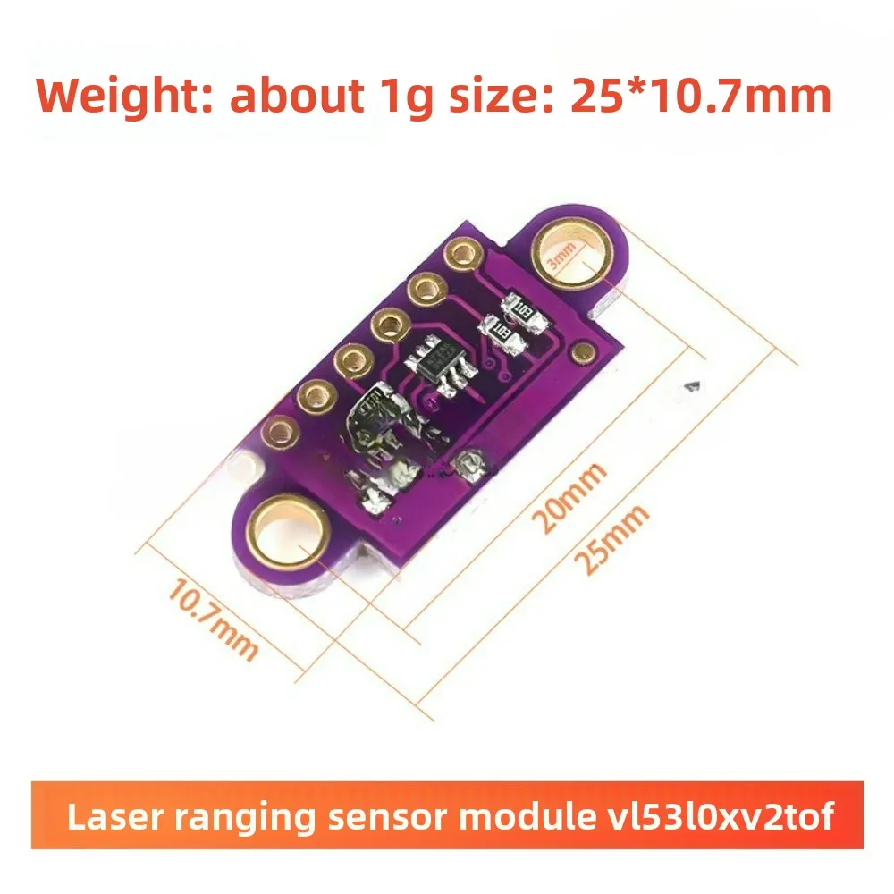 Sensor distancia VL53L0X V2 ToF para parking y medición – alta precisión UART/PWM - imagen 2