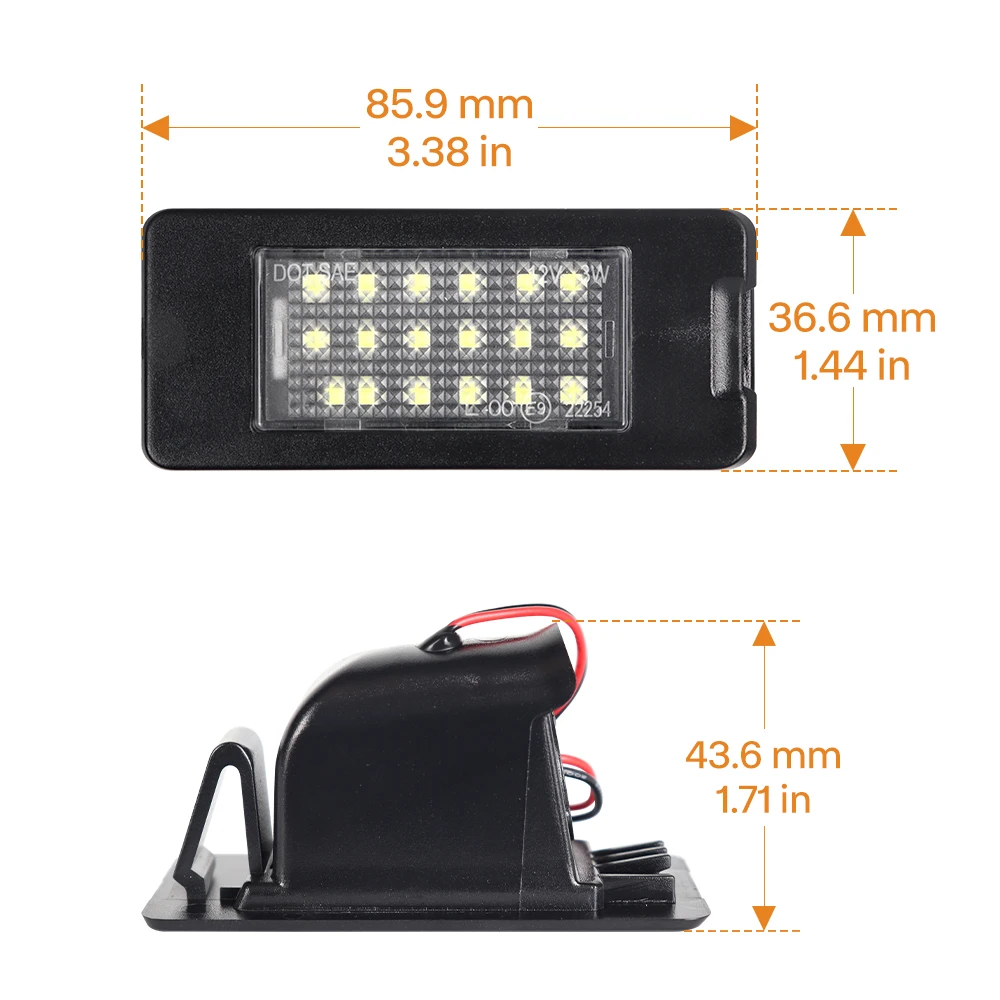 Luz LED matrícula Chevrolet/GMC: Malibu, Equinox, Tahoe y Yukon XL - imagen 2