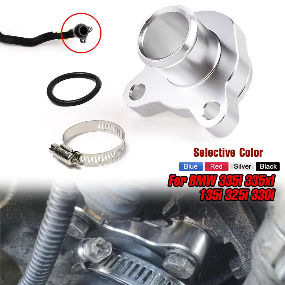 11537541992 Conector manguera agua aluminio BMW N53 335i 335xi 330i