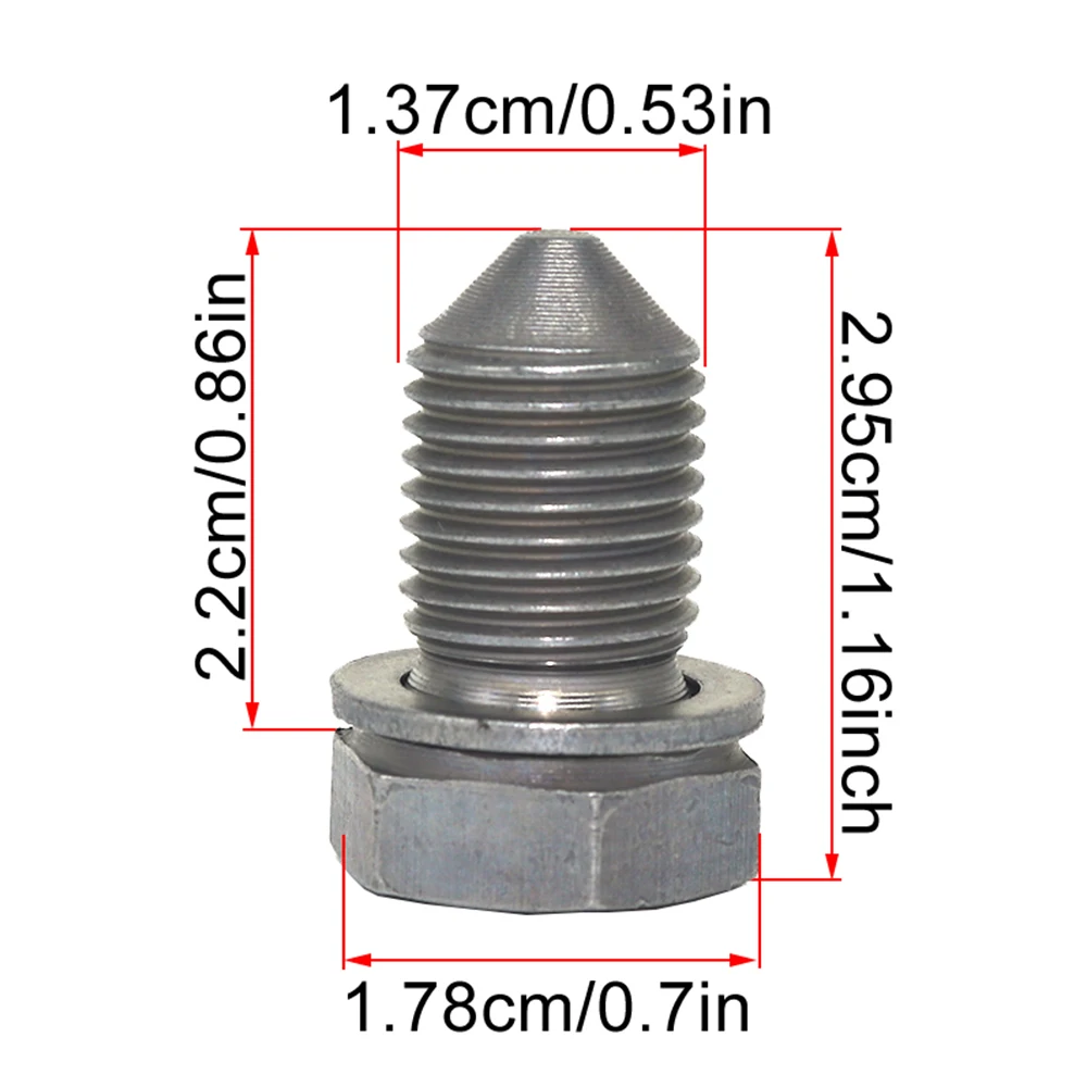 10 Uds. Arandela de sellado de drenaje con tapón de cárter de aceite para Transporter T5 Golf 4 5 6 Bora 1J Jetta 1K Fabia 6Y Octavia 1U Ibiza 6L Leon 1P - imagen 3