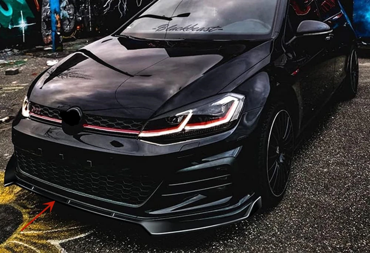 Splitter labio delantero para VW Golf 7 MK7 GTI GTD R - imagen 4